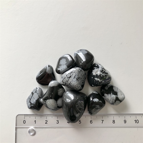 Obsidian Snefnug - Diverse 10 stk.